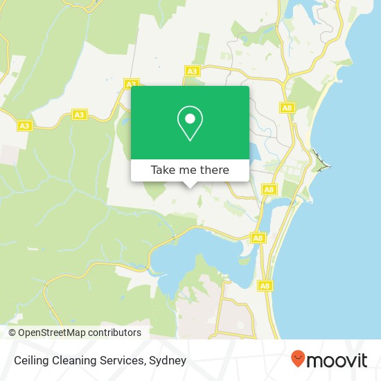 Ceiling Cleaning Services map