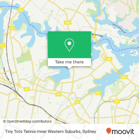 Mapa Tiny Tots Tennis-Inner Western Suburbs