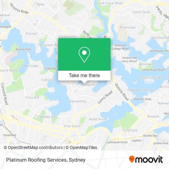 Platinum Roofing Services map
