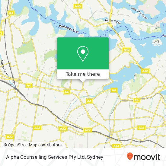 Alpha Counselling Services Pty Ltd map