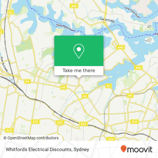 Whitfords Electrical Discounts map