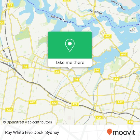 Ray White Five Dock map