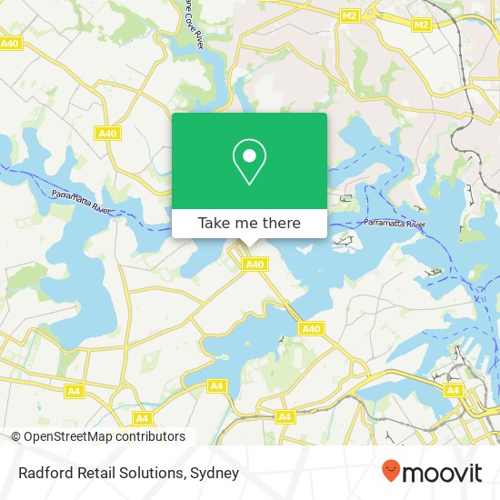 Mapa Radford Retail Solutions