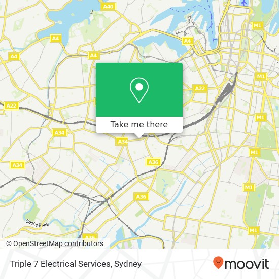 Triple 7 Electrical Services map