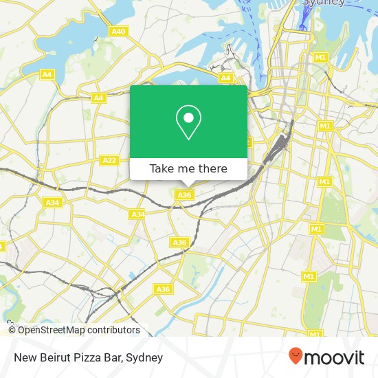 New Beirut Pizza Bar map