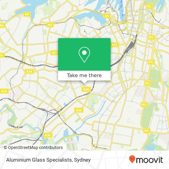 Aluminium Glass Specialists map
