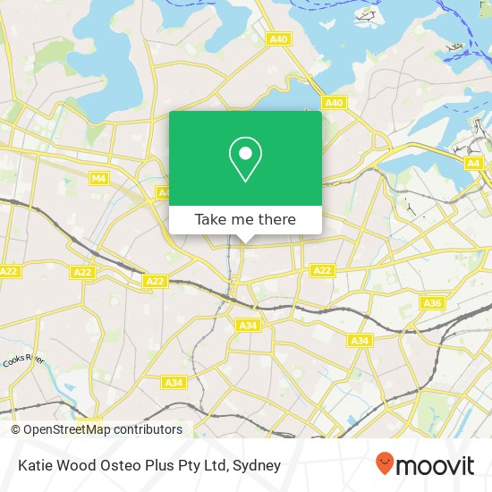 Katie Wood Osteo Plus Pty Ltd map