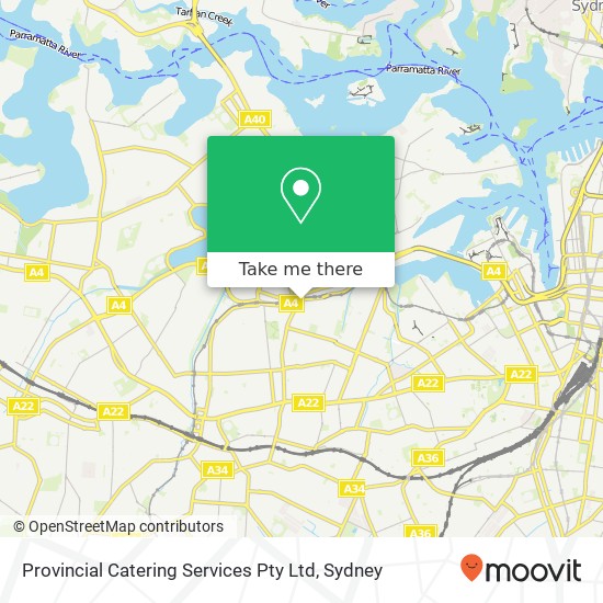 Mapa Provincial Catering Services Pty Ltd