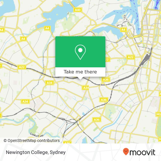 Newington College map