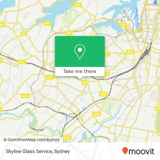 Skyline Glass Service map