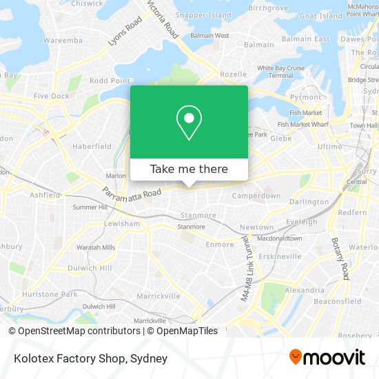 Mapa Kolotex Factory Shop