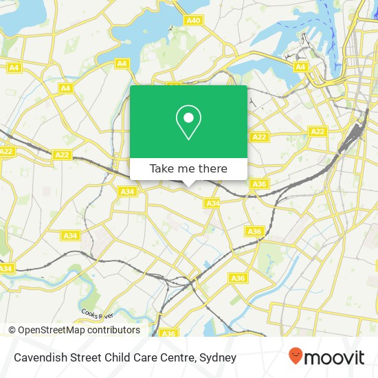 Cavendish Street Child Care Centre map