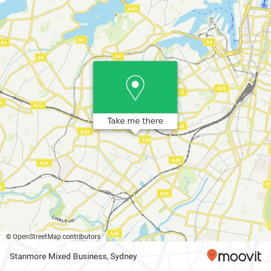 Stanmore Mixed Business map