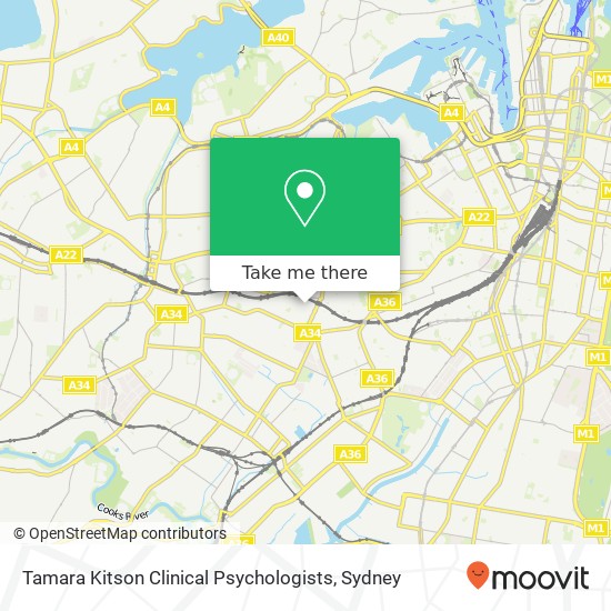 Tamara Kitson Clinical Psychologists map