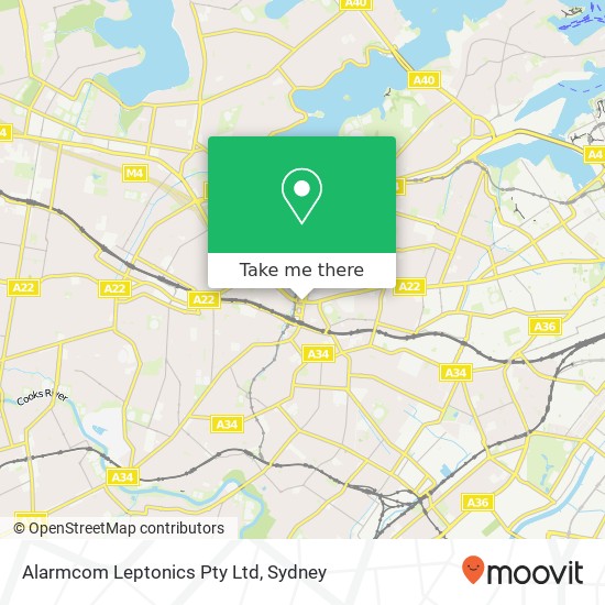 Alarmcom Leptonics Pty Ltd map