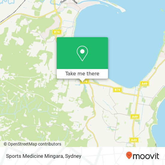 Mapa Sports Medicine Mingara