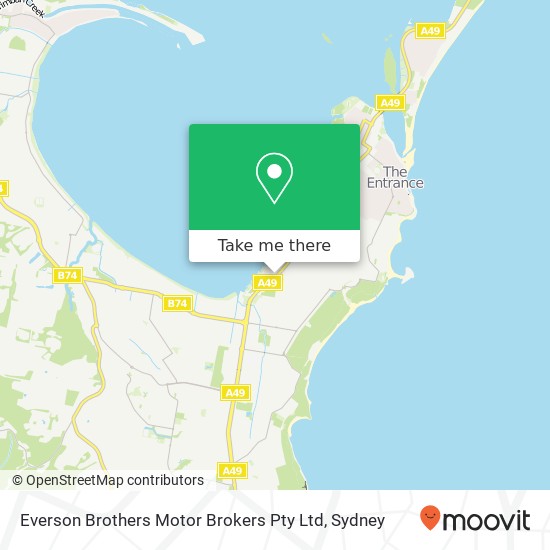 Mapa Everson Brothers Motor Brokers Pty Ltd