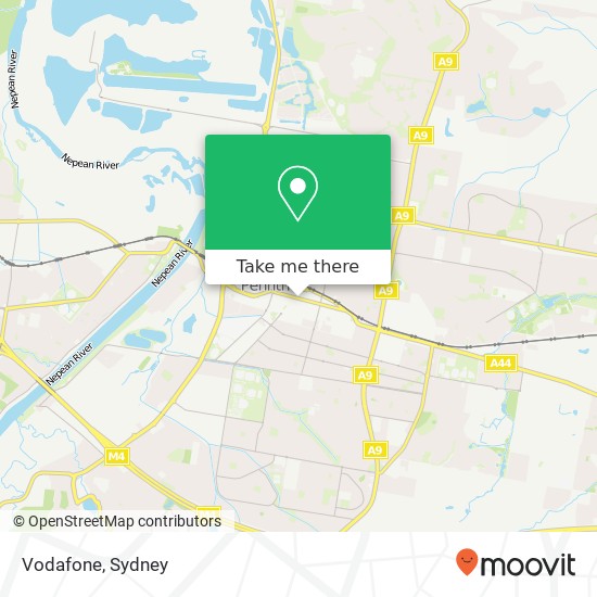 Mapa Vodafone