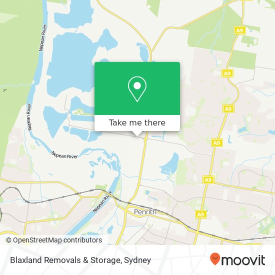 Mapa Blaxland Removals & Storage