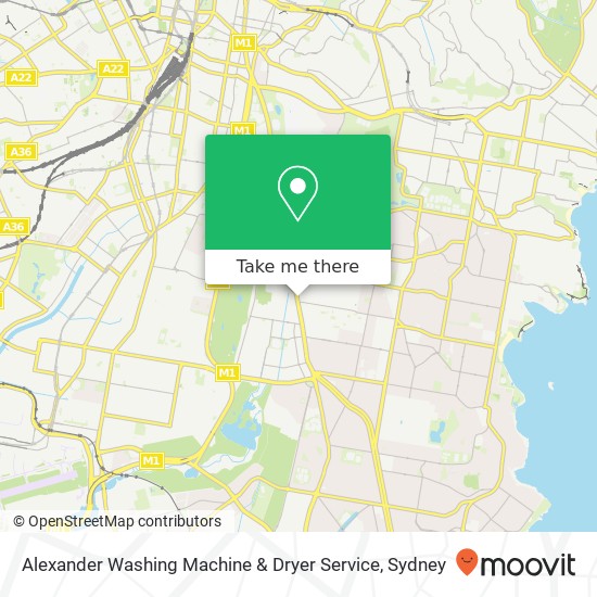 Alexander Washing Machine & Dryer Service map