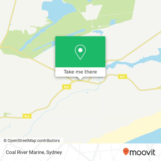 Mapa Coal River Marine