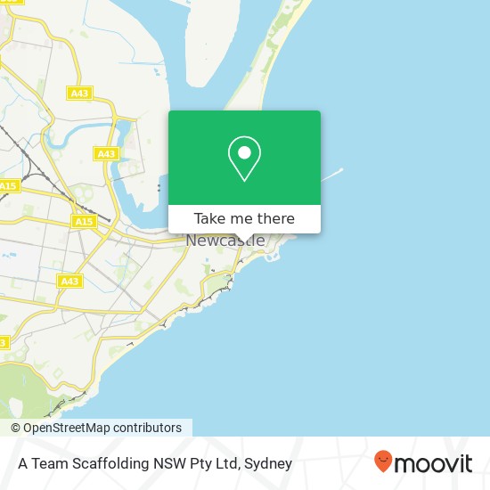 Mapa A Team Scaffolding NSW Pty Ltd
