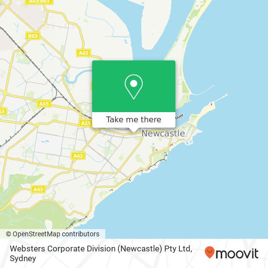 Websters Corporate Division (Newcastle) Pty Ltd map