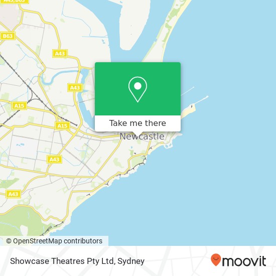 Showcase Theatres Pty Ltd map