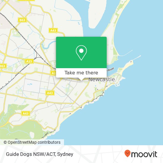 Guide Dogs NSW/ACT map