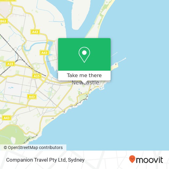 Companion Travel Pty Ltd map