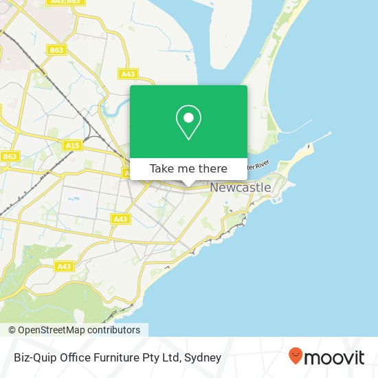 Biz-Quip Office Furniture Pty Ltd map