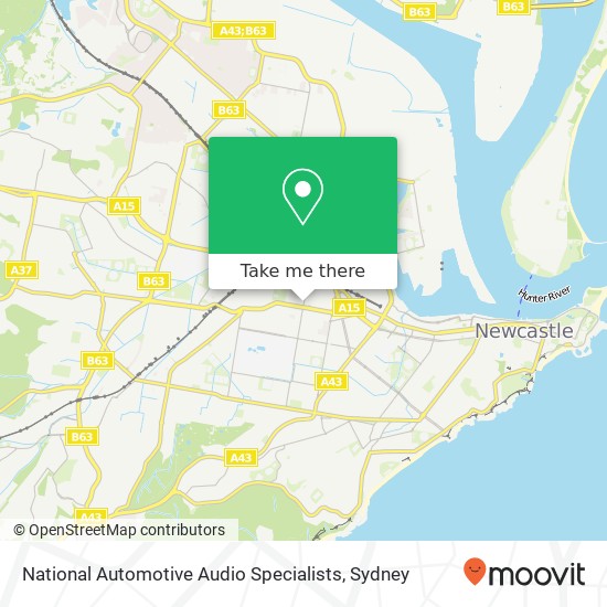 National Automotive Audio Specialists map