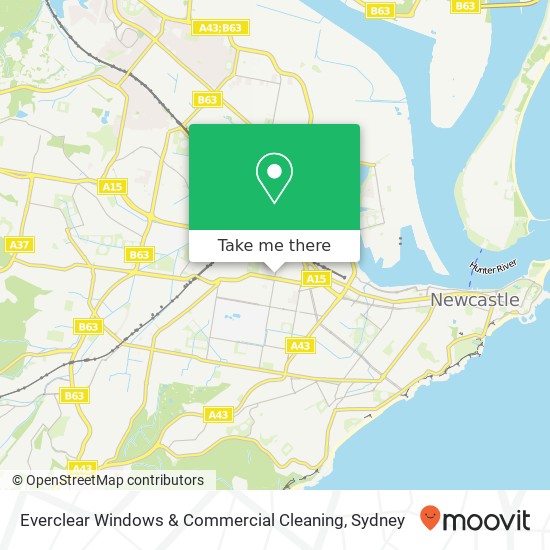 Everclear Windows & Commercial Cleaning map