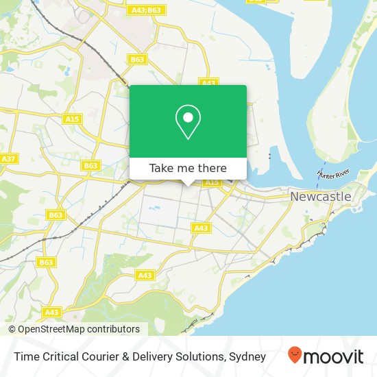 Mapa Time Critical Courier & Delivery Solutions