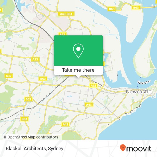 Blackall Architects map