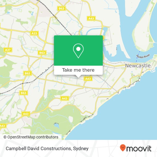 Mapa Campbell David Constructions
