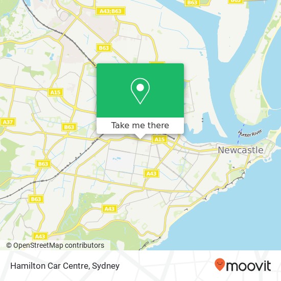 Hamilton Car Centre map
