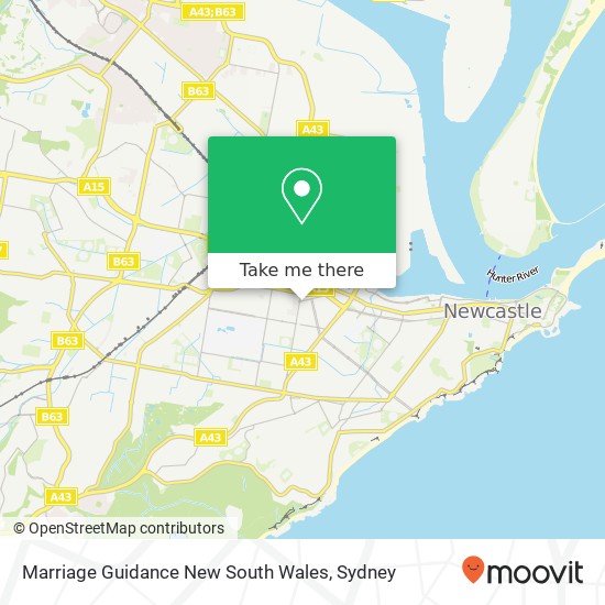 Marriage Guidance New South Wales map