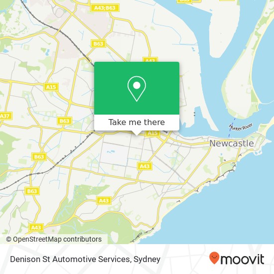 Mapa Denison St Automotive Services