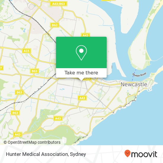 Hunter Medical Association map