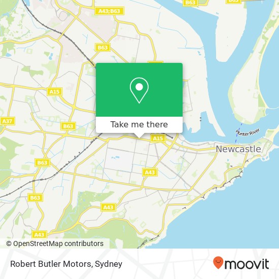 Robert Butler Motors map