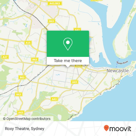 Mapa Roxy Theatre