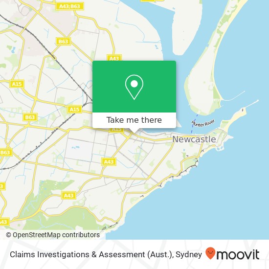 Claims Investigations & Assessment (Aust.) map