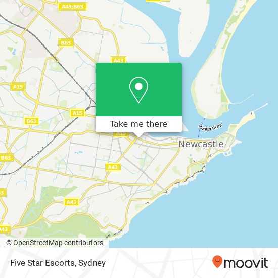 Five Star Escorts map