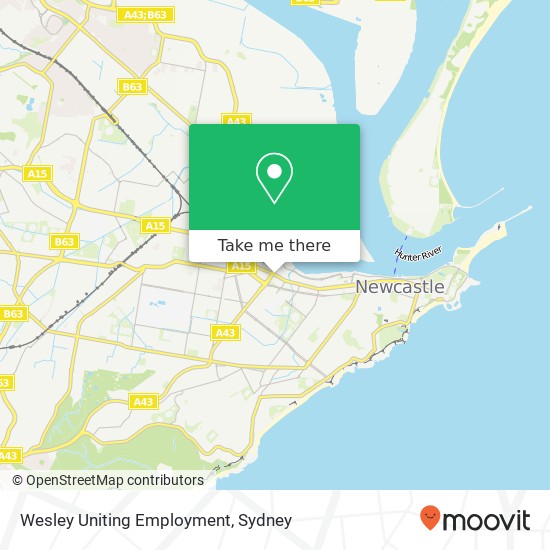Wesley Uniting Employment map