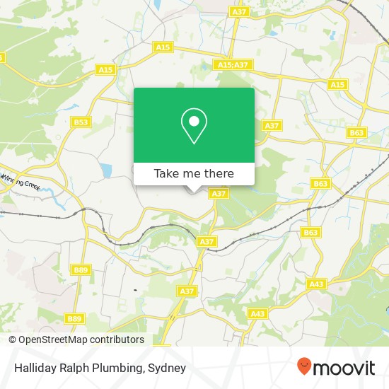 Mapa Halliday Ralph Plumbing