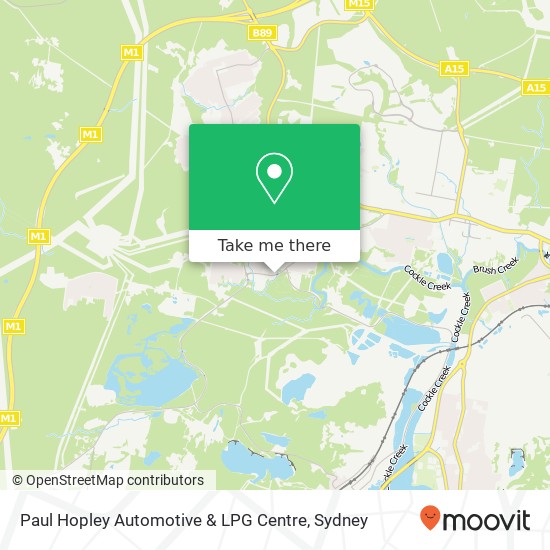 Mapa Paul Hopley Automotive & LPG Centre
