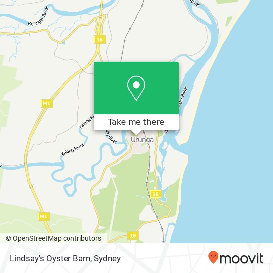 Lindsay's Oyster Barn map