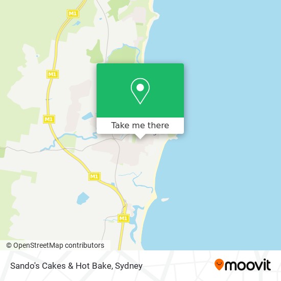 Sando's Cakes & Hot Bake map