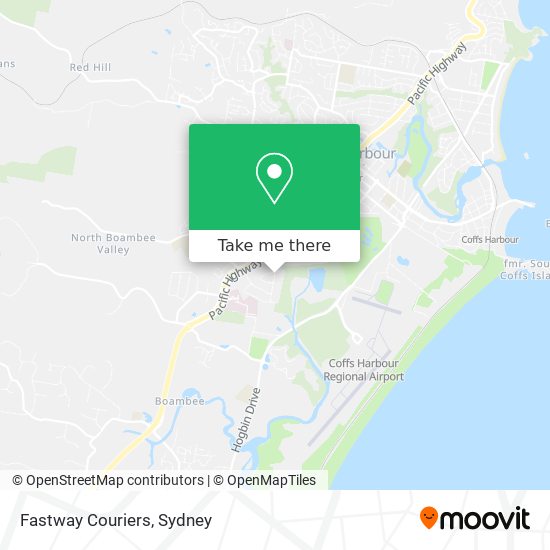 Fastway Couriers map